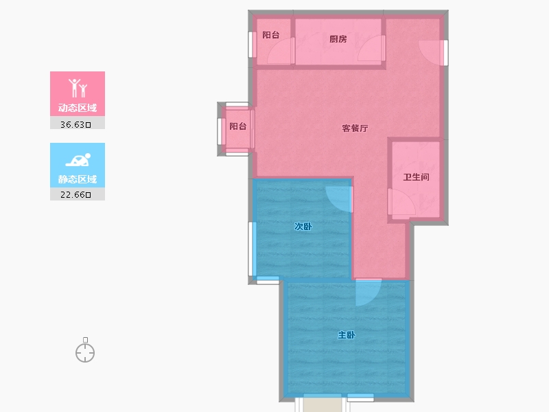 北京-北京市-北京北-67.00-户型库-动静分区