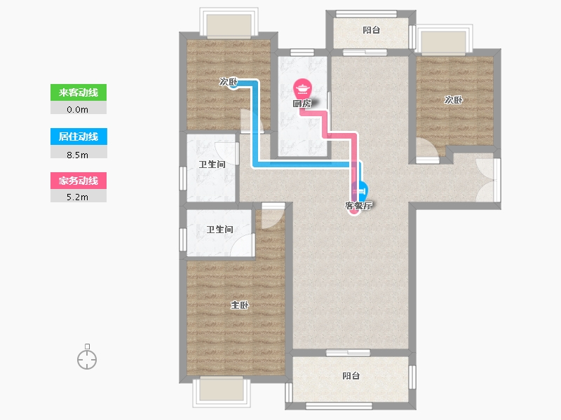 河南省-南阳市-佰庄·吴府佳苑-99.20-户型库-动静线