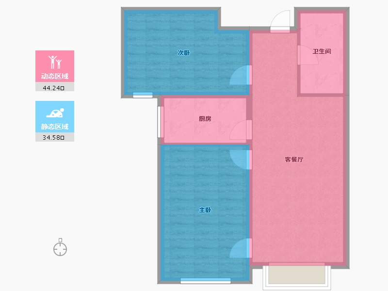 河北省-保定市-长城家园幸福玖里-71.20-户型库-动静分区