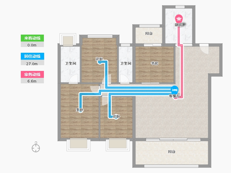 福建省-宁德市-建发书香府邸-116.00-户型库-动静线