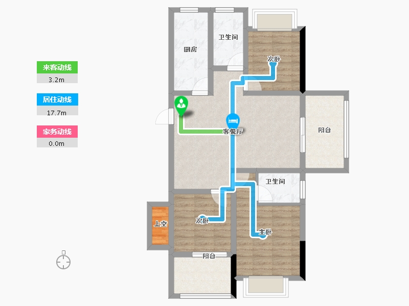 福建省-三明市-海翼江山悦-85.25-户型库-动静线