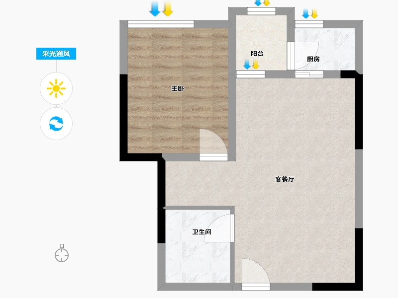 广东省-深圳市-裕安居-52.00-户型库-采光通风