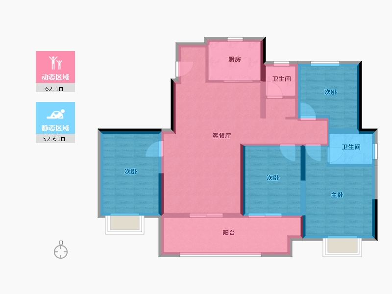 河南省-南阳市-中瑞·淯水宸院-102.40-户型库-动静分区