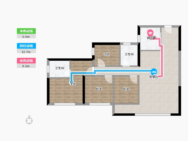 福建省-厦门市-中海环东时代-88.05-户型库-动静线