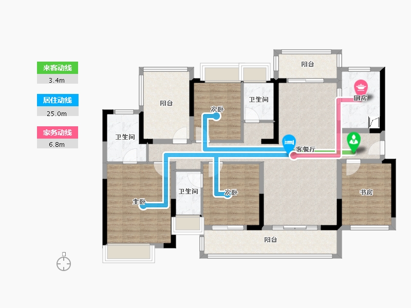 广东省-揭阳市-保利大都汇-133.00-户型库-动静线