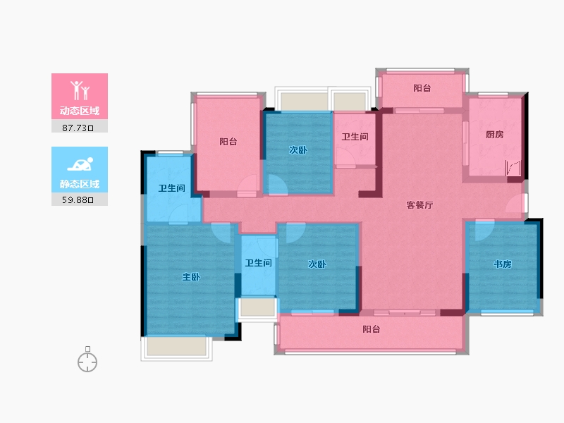 广东省-揭阳市-保利大都汇-133.00-户型库-动静分区