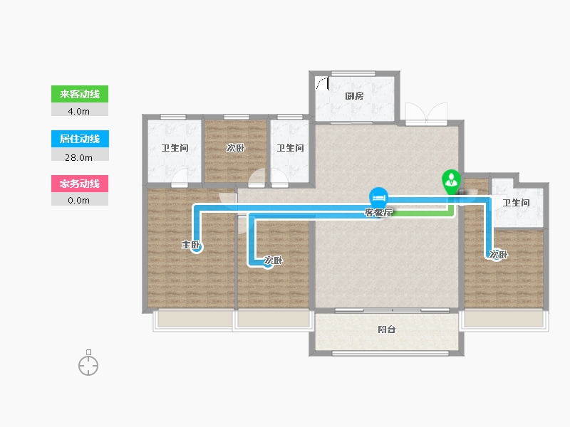 江苏省-常州市-云樾里花园-160.00-户型库-动静线