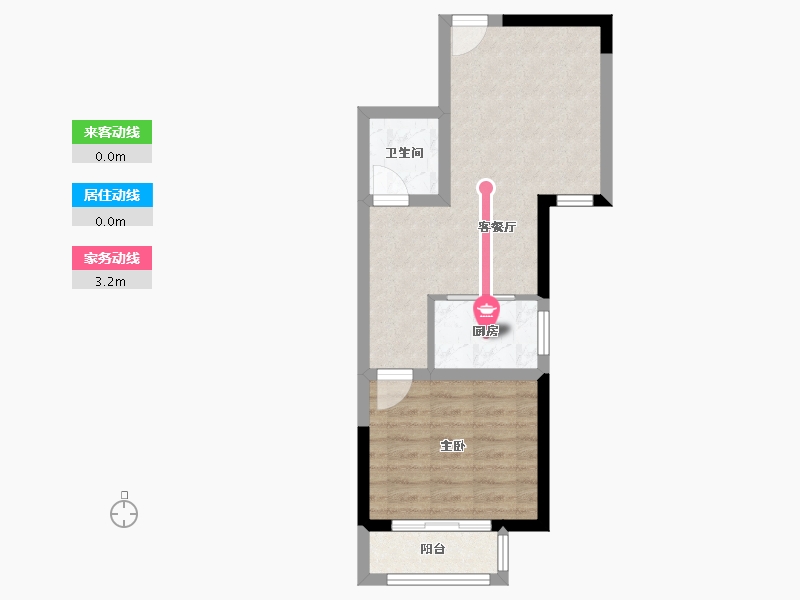 河北省-保定市-朝阳花园A区-44.59-户型库-动静线