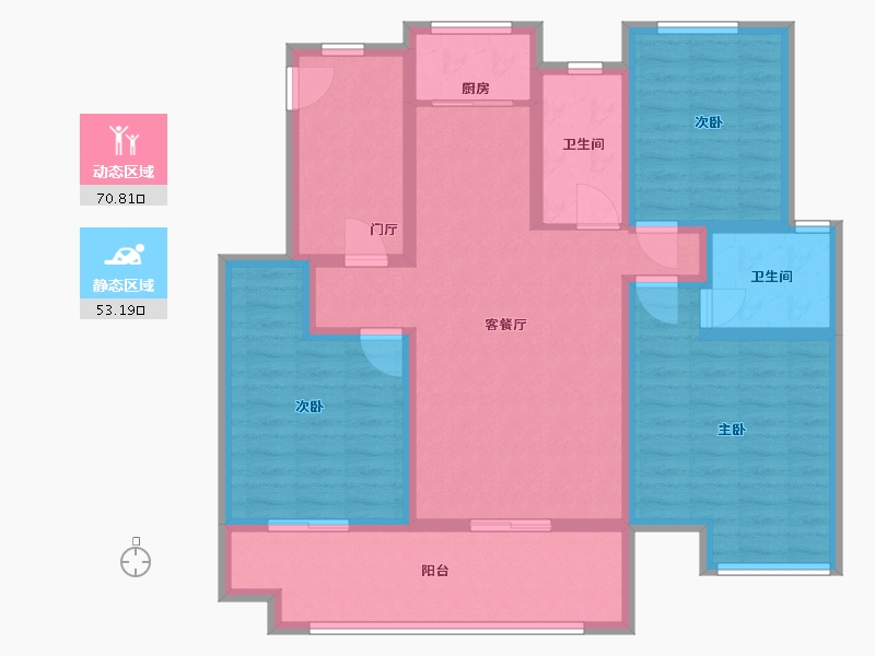 河南省-鹤壁市-御鑫苑-110.00-户型库-动静分区