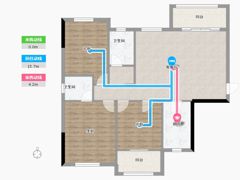 福建省-三明市-海翼江山悦-98.86-户型库-动静线