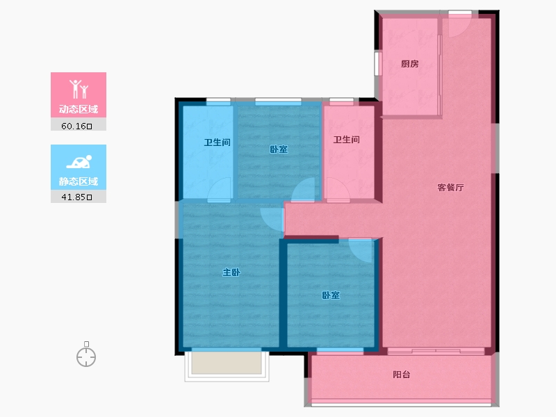 湖北省-武汉市-江印-91.78-户型库-动静分区