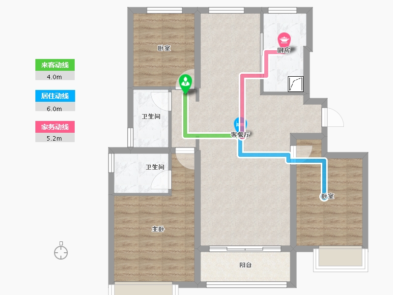 河北省-唐山市-荣望府-88.57-户型库-动静线