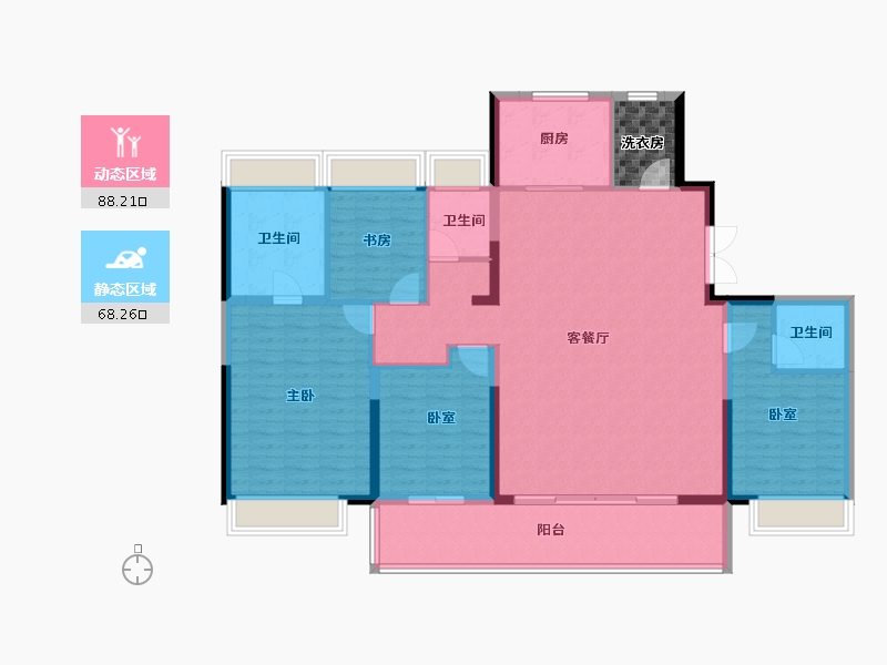 江苏省-苏州市-中建御璟峯-147.00-户型库-动静分区