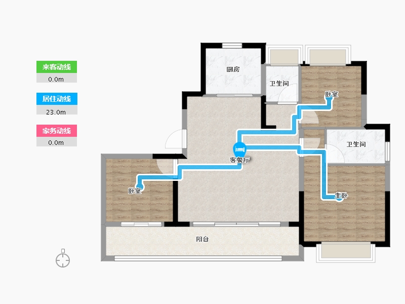 江苏省-苏州市-中建御璟峯-112.81-户型库-动静线