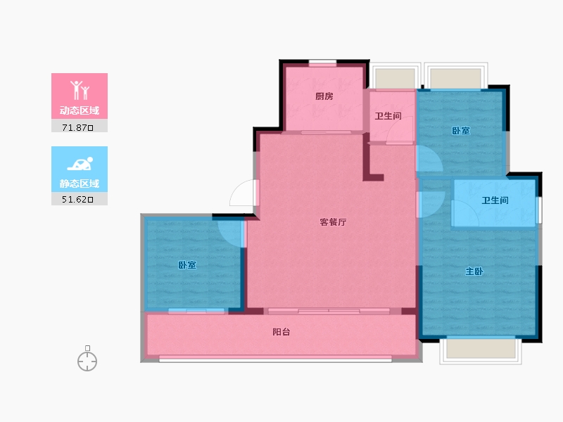 江苏省-苏州市-中建御璟峯-112.81-户型库-动静分区