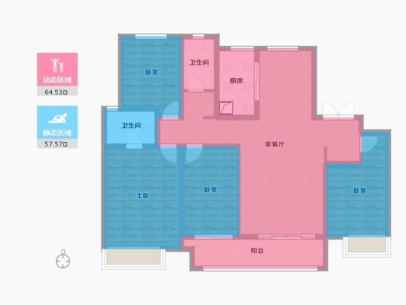 河北省-唐山市-荣望府-108.35-户型库-动静分区