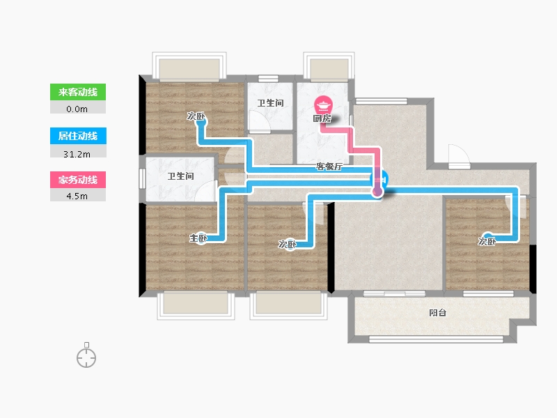 福建省-三明市-上城银座-97.97-户型库-动静线