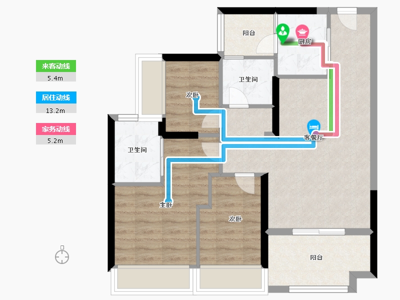 广东省-深圳市-宏发悦云花园-71.20-户型库-动静线