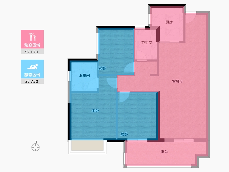 广东省-深圳市-润峯云上府-78.40-户型库-动静分区