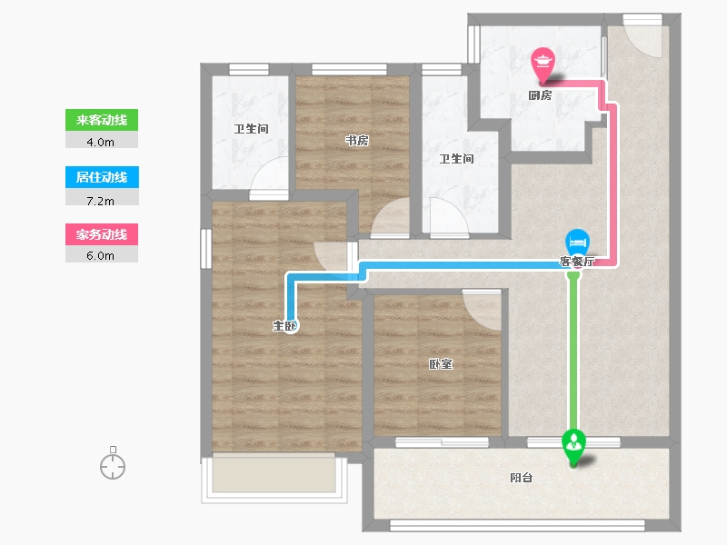 江苏省-苏州市-保利和光山语-83.20-户型库-动静线