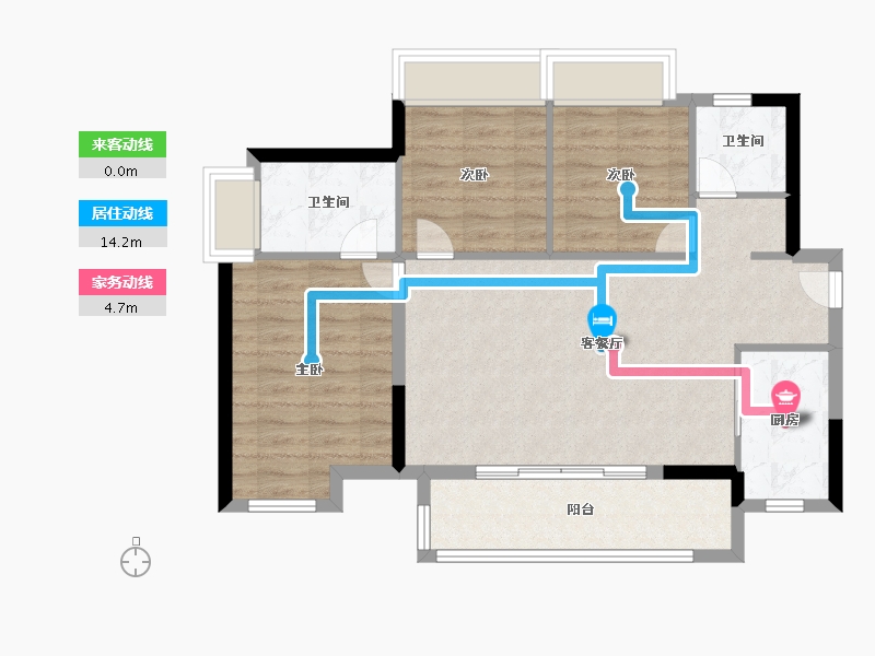 广东省-深圳市-润峯云上府-78.40-户型库-动静线