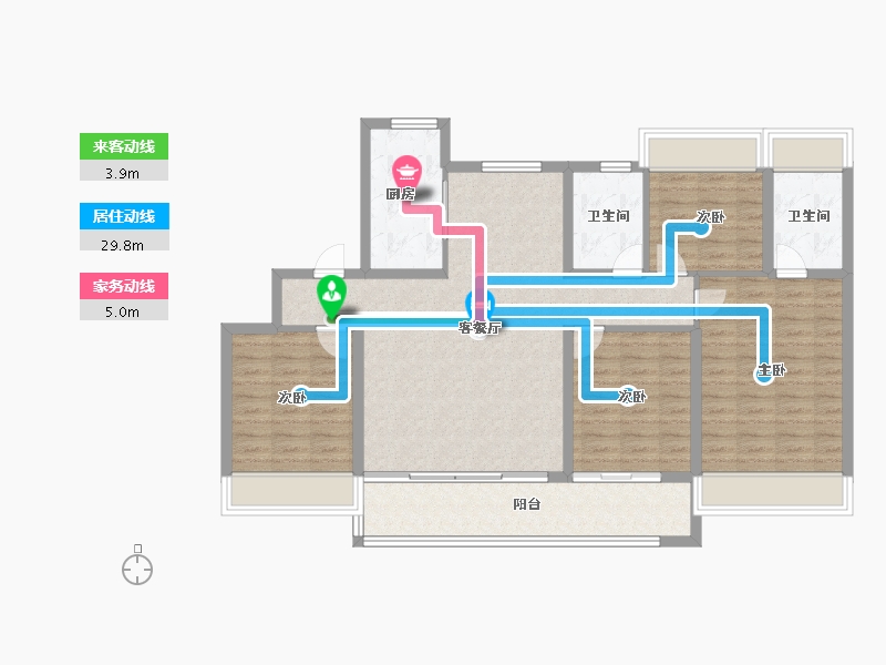 江苏省-南京市-中海·观江樾-113.60-户型库-动静线