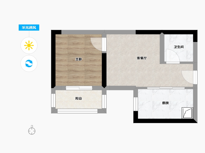 湖北省-武汉市-地铁复兴城-30.00-户型库-采光通风