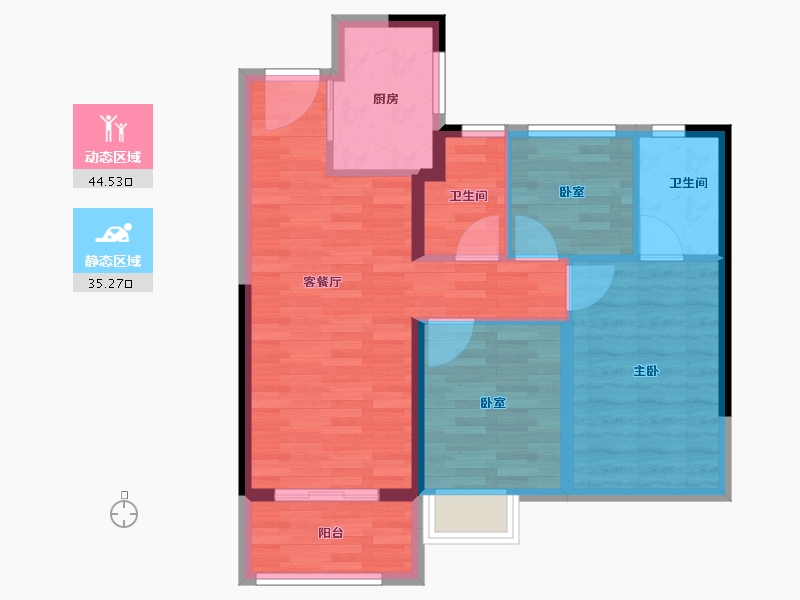 福建省-漳州市-建发和玺-71.19-户型库-动静分区