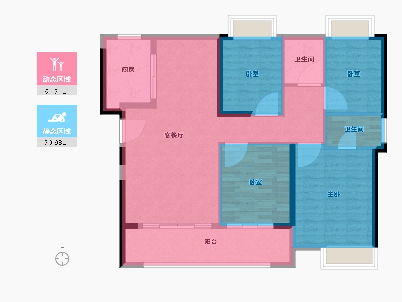 福建省-漳州市-建发和玺-104.94-户型库-动静分区