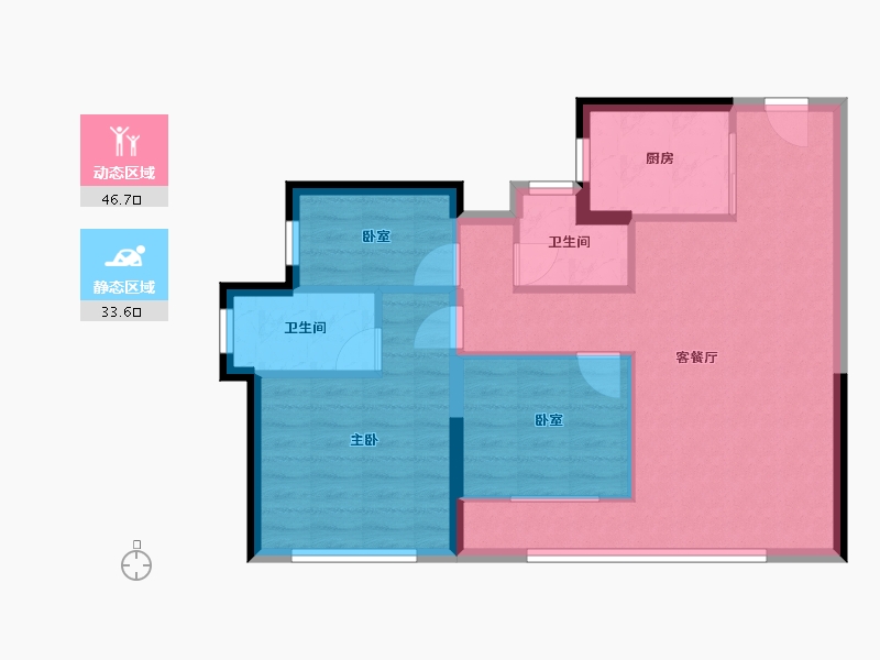 福建省-厦门市-中海环东时代-72.00-户型库-动静分区