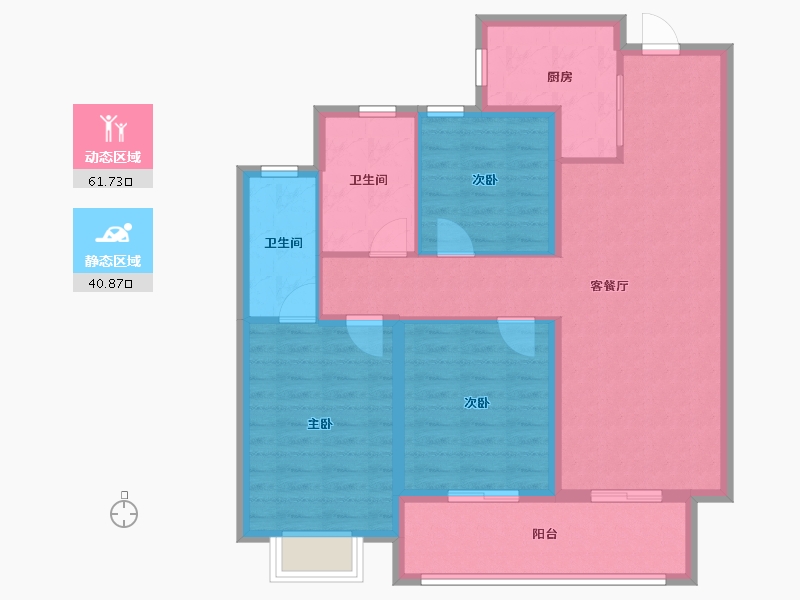 浙江省-宁波市-绿城·通山未来社区-92.01-户型库-动静分区