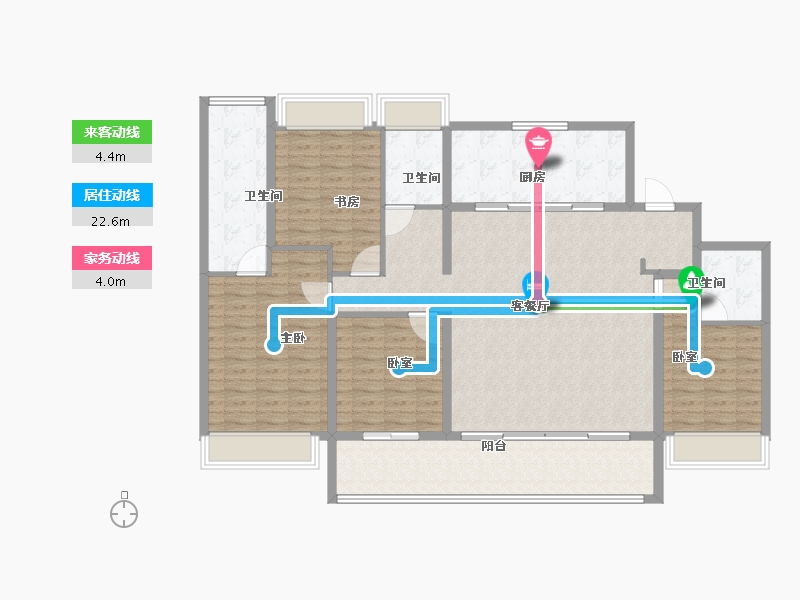 江苏省-苏州市-华侨城龙湖·启元-148.00-户型库-动静线