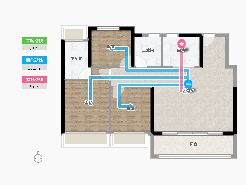 江苏省-苏州市-天境上辰-80.00-户型库-动静线