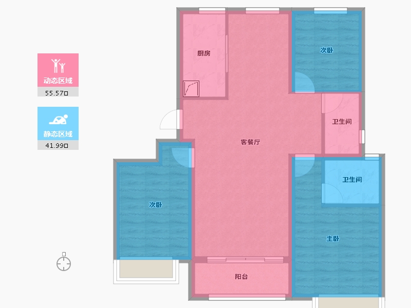 河北省-唐山市-荣望府-87.19-户型库-动静分区