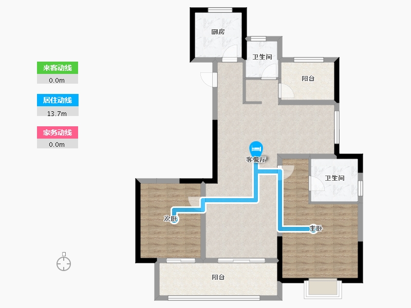 浙江省-宁波市-中交·玉宸园-104.00-户型库-动静线