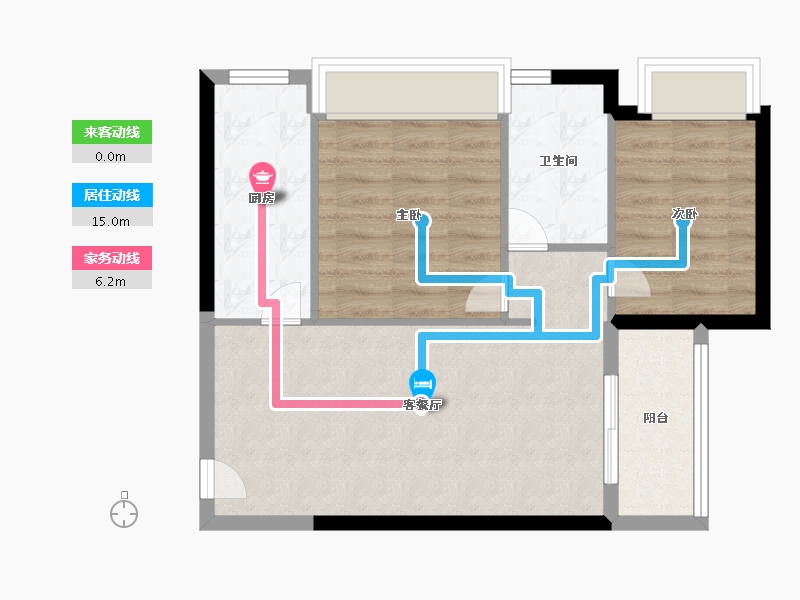 广东省-深圳市-京基智农·山海公馆-60.00-户型库-动静线