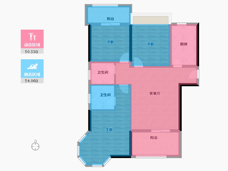 福建省-三明市-海翼江山悦-93.06-户型库-动静分区