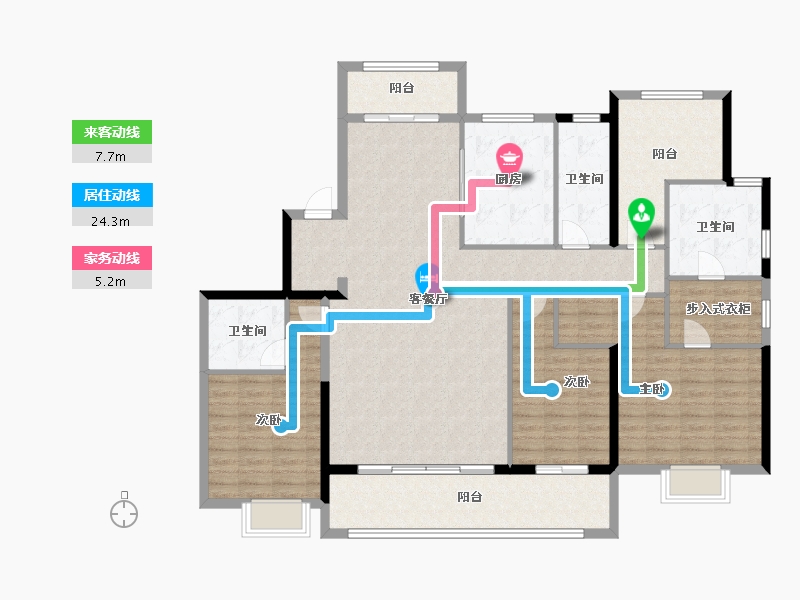 浙江省-宁波市-中交·玉宸园-153.70-户型库-动静线