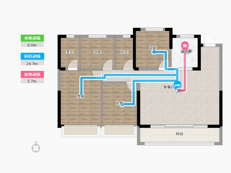 浙江省-嘉兴市-合景·臻颐府-108.00-户型库-动静线