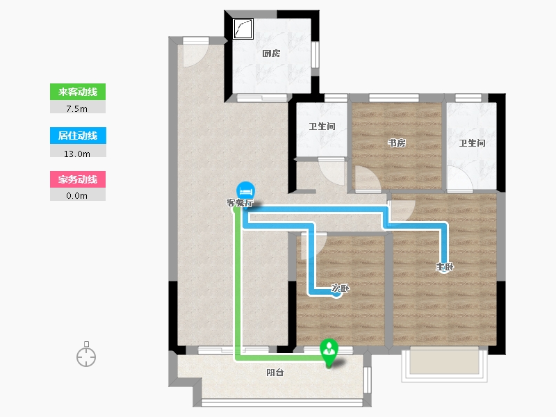 湖北省-十堰市-国际绿松石城-100.00-户型库-动静线