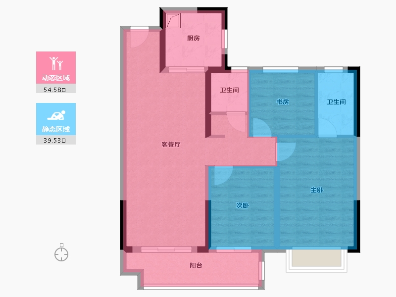 湖北省-十堰市-国际绿松石城-100.00-户型库-动静分区