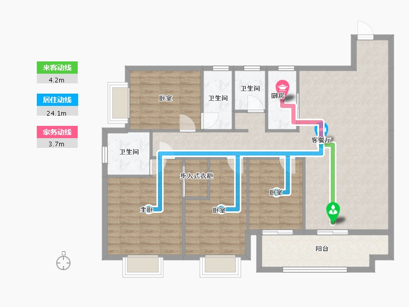 广西壮族自治区-河池市-盛世豪庭-145.00-户型库-动静线