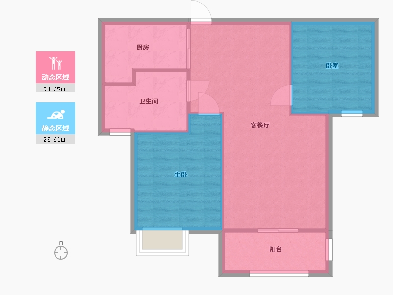 江苏省-苏州市-中楠国际商务大厦-64.00-户型库-动静分区