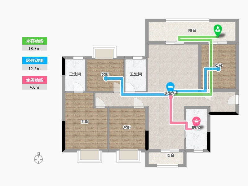 广西壮族自治区-桂林市-桂林融创文旅城-98.00-户型库-动静线