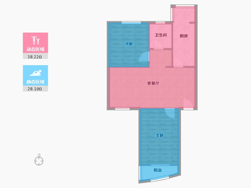 四川省-成都市-新莲新苑-58.40-户型库-动静分区