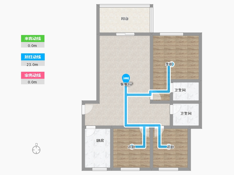 安徽省-阜阳市-碧桂园颍州府-96.00-户型库-动静线