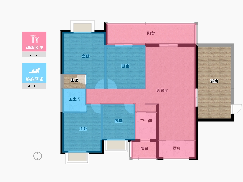 广西壮族自治区-河池市-盛世豪庭-140.00-户型库-动静分区