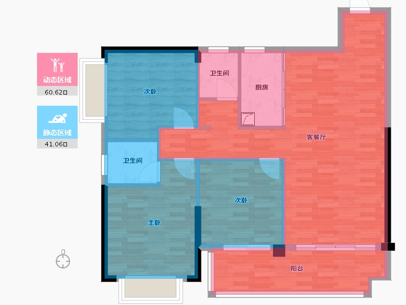 广西壮族自治区-河池市-盛世豪庭-110.00-户型库-动静分区