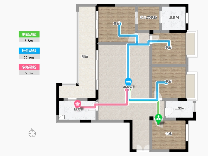 四川省-雅安市-蜀天君临-131.00-户型库-动静线