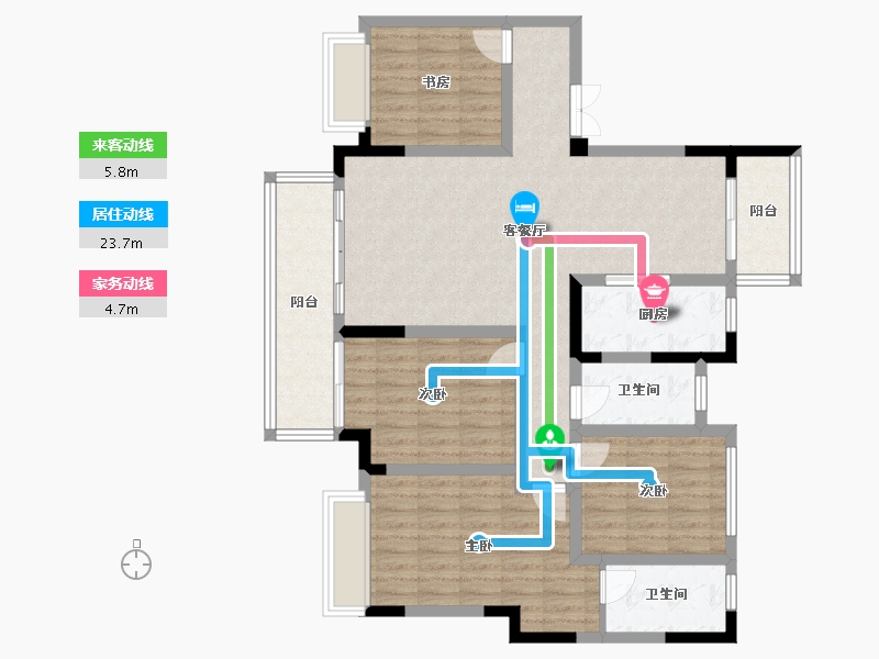 四川省-雅安市-蜀天君临-138.00-户型库-动静线